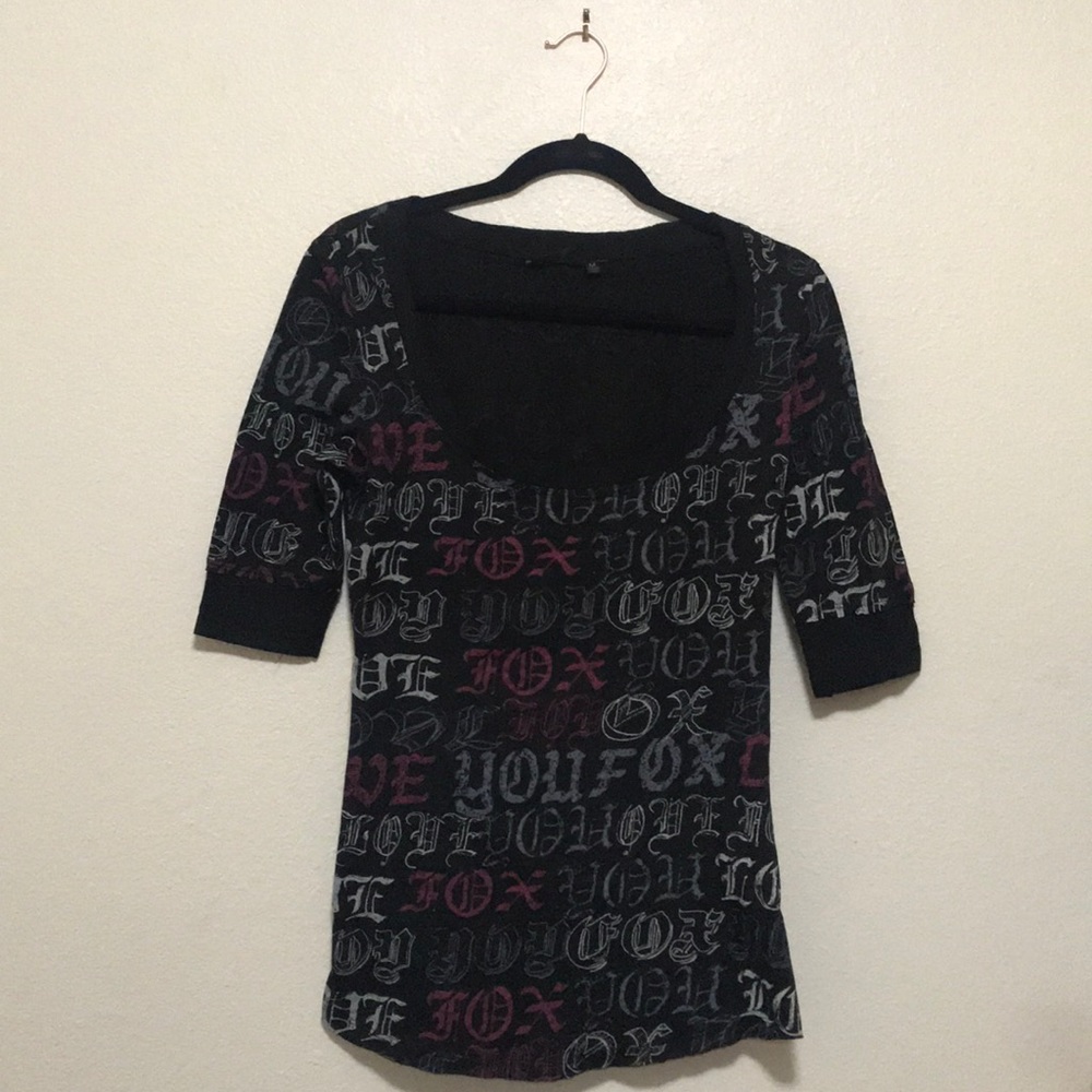 Fox Riding Co. Slim Fit Scoop Neck Top.
